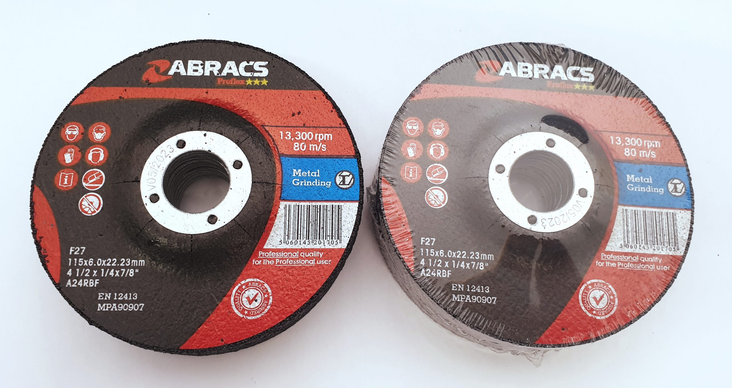 ABRACS Proflex Metal Grinding Disc - 115X6X22.23mm Pack of 10 - Image 5