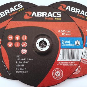 ABRACS Proflex Metal Grinding Discs - 230X6X22.23mm Pack Size 5