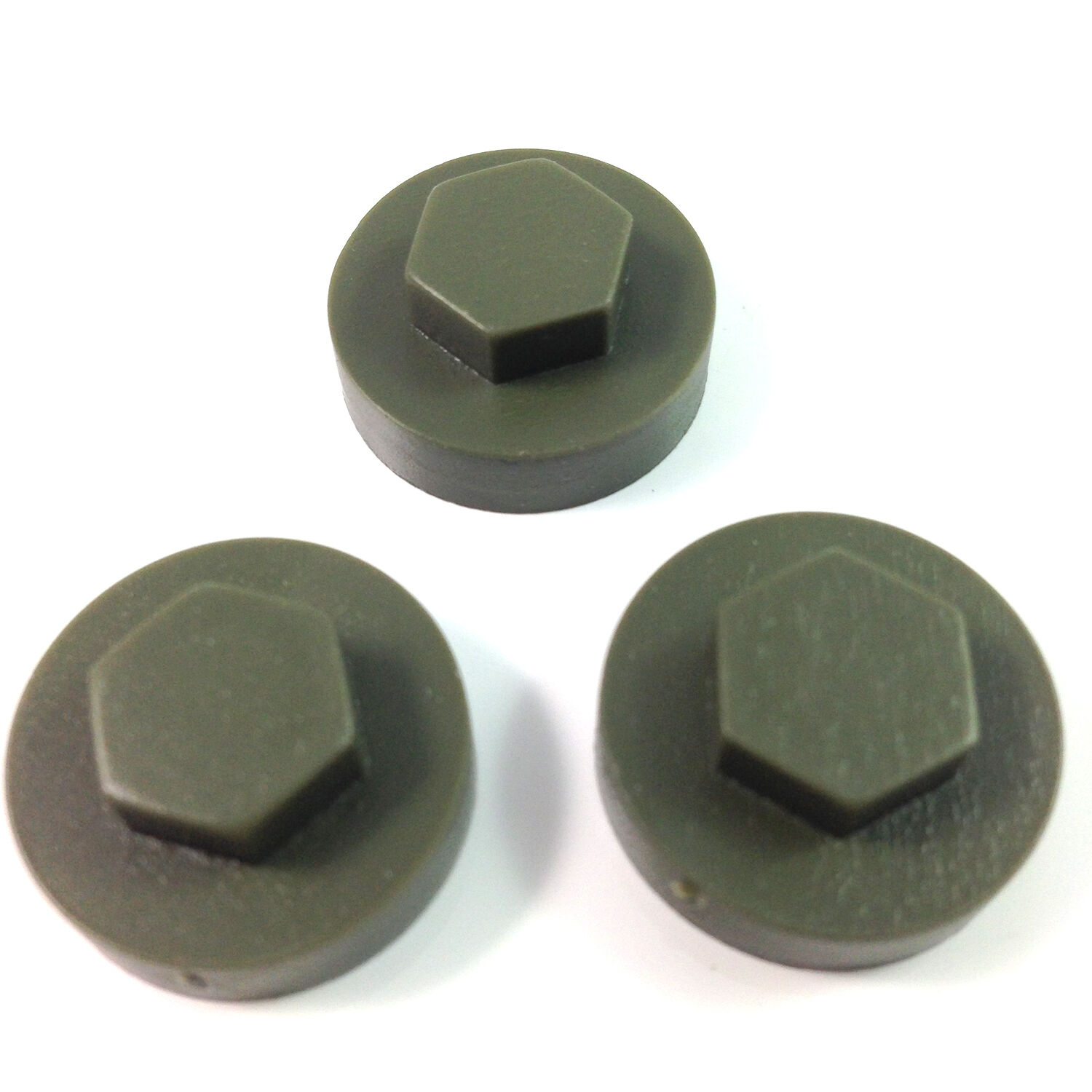 19mm Hexagonal Hex Tek Screw Cover Caps - Image 7
