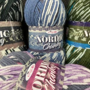 King Cole Nordic Chunky Fair Isle Effect Knitting Yarn 150g