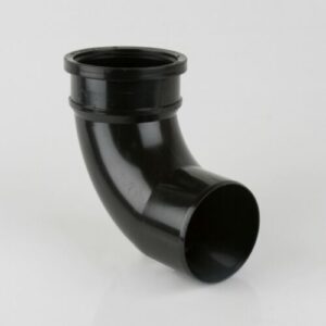 Item Code: BR608 160mm Round PVCu Industrial Downpipe Bend 92.5 Degrees Single Socket BR608 BLACK