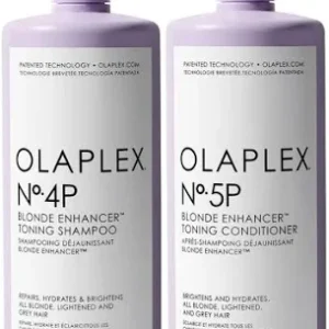 Olaplex Blonde Enhancer Shampoo 4P 1000ml and Conditioner 5P 1000ml Duo Bundle