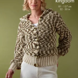 Tank Top and Cardigan knitted in Animal Kingdom King Cole Pattern P6554